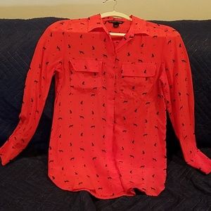 Foxy red blouse